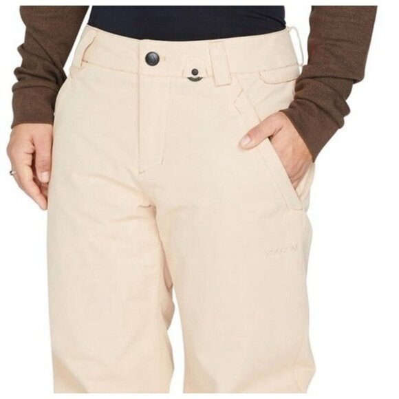 NWT Volcom Womens Sand Colored Frochickie Insulated Pants Size Small - Picture 3 of 5